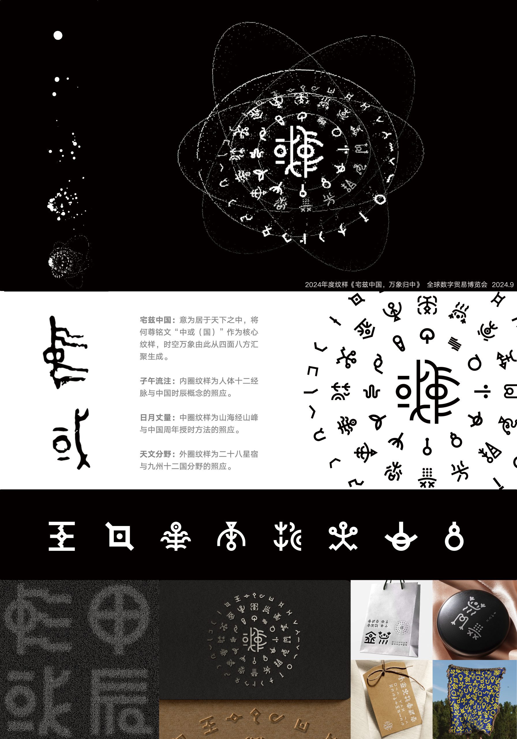 2024年度纹样《宅兹中国，万象归中》